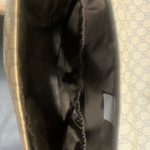 Gucci grey diaper bag